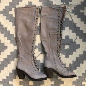 Jeffrey Campbell Jesse Lace Up OTK Boots